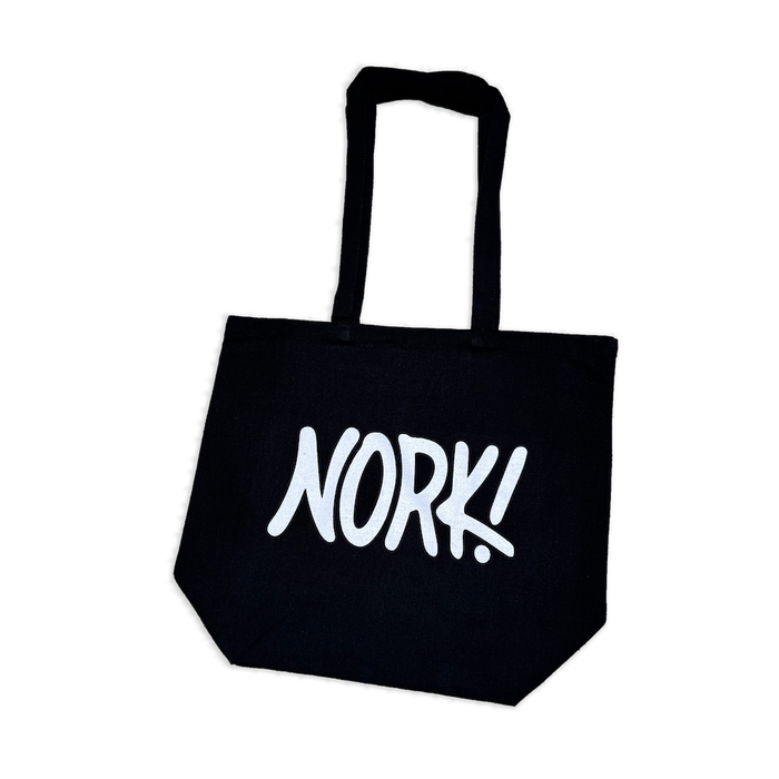 NORK! Logo Black Canvas Tote
