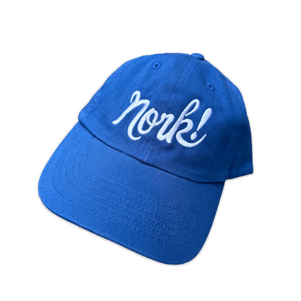 Nork! Script Logo Dad Cap Royal Blue