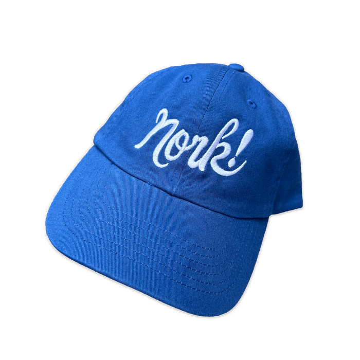 Nork! Script Logo Dad Cap Royal Blue